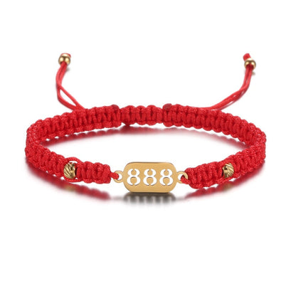 Buddha & Karma 888 Wealth Luck Angel Number Bracelet