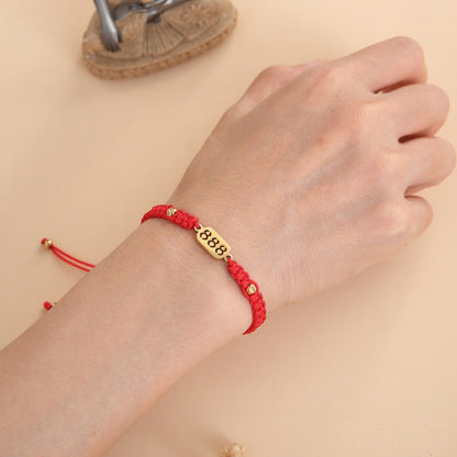 Buddha & Karma 888 Wealth Luck Angel Number Bracelet