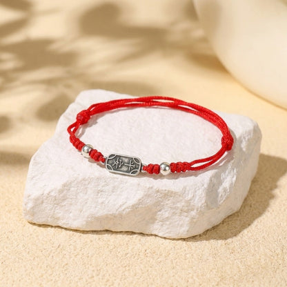 Exclusive: Buddha & Karma 925 Sterling Silver Red String Bracelet for Peace & Joy